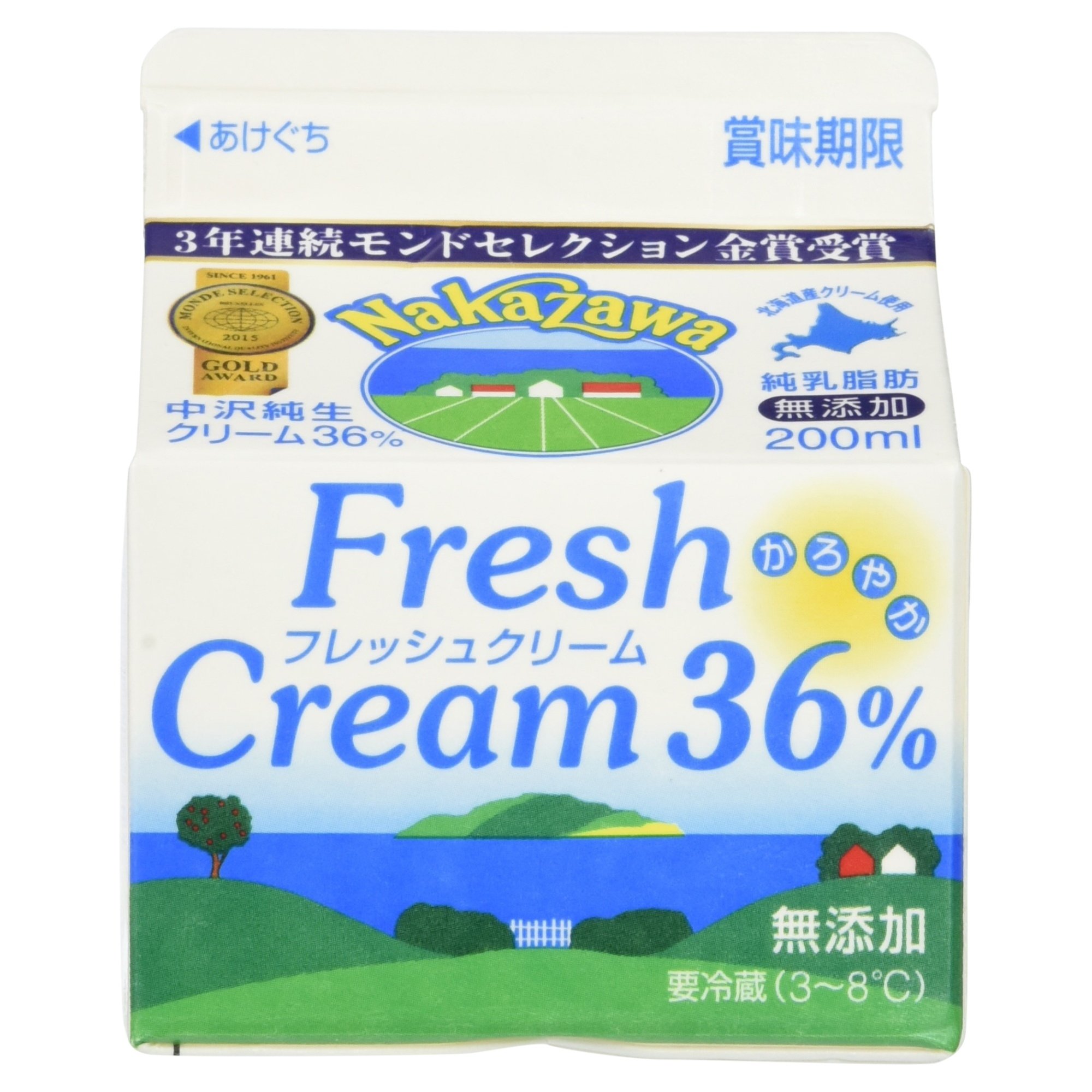 Amazon.co.jp: [冷蔵] 中沢乳業 フレッシュクリーム36% 200ml : Food